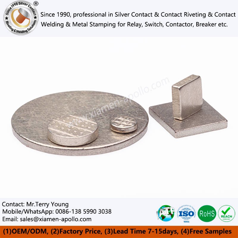 Steel CuNi Backed Contacts high quality